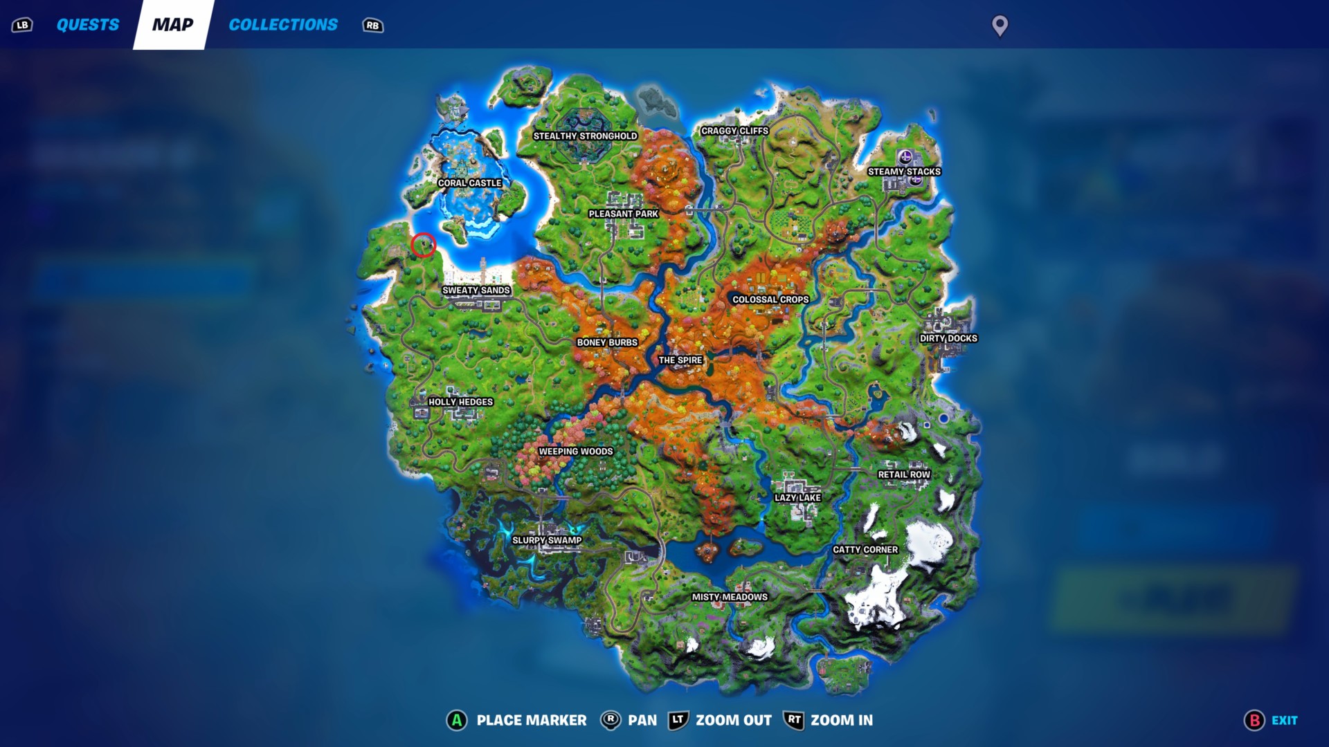 Blue Arrows Fortnite Map How To Get The Unstable Bow Exotic Weapon In Fortnite Season 6