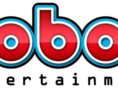 Robot Entertainment Logo On White Print