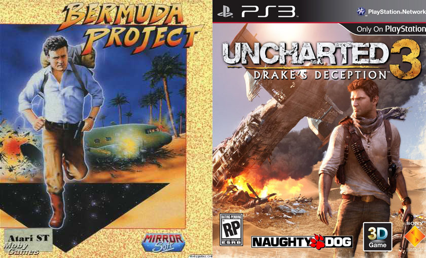 Did Uncharted 3 copy its box art from a 1987 Atari ST game ...