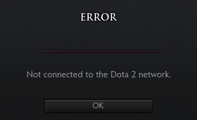 dota 2 not connected