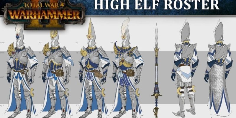 total war warhammer 2 high elves units