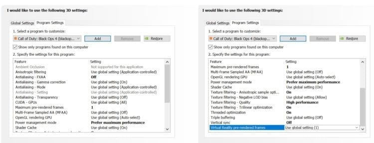 Call Of Duty Black Ops 4 Optimization 144 Fps Nvidia Control Panel