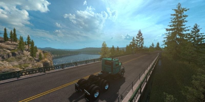 American Truck Simulator Washington (and Forest Machinery