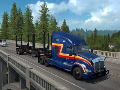 American Truck Simulator Rolled Down Window