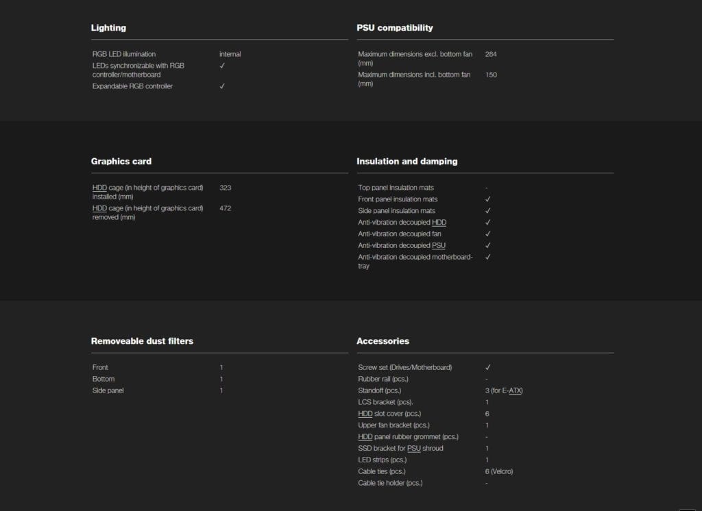 Dark Base Pro 900 Specs 2