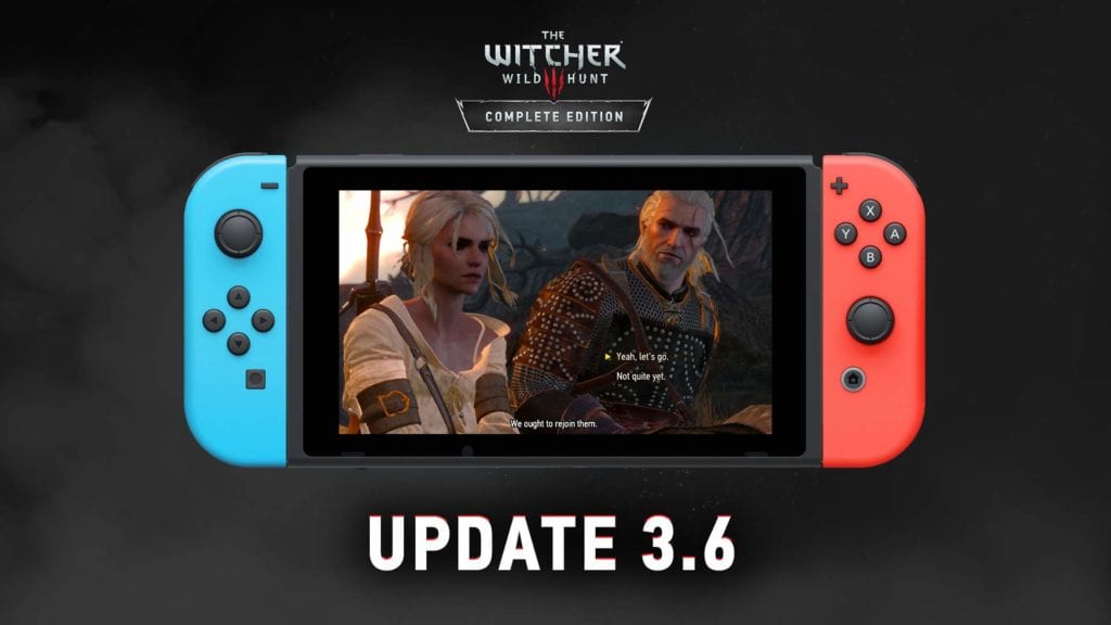 The Witcher 3 (Switcher) just got an update on Switch – Destructoid