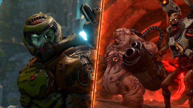 Doom Eternal Patch Adds Back Weapon Quick Switch Improves Battlemode Games Predator - the red armor of black doom roblox