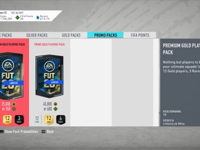 Fifa 20 Pack Screen uk gambling