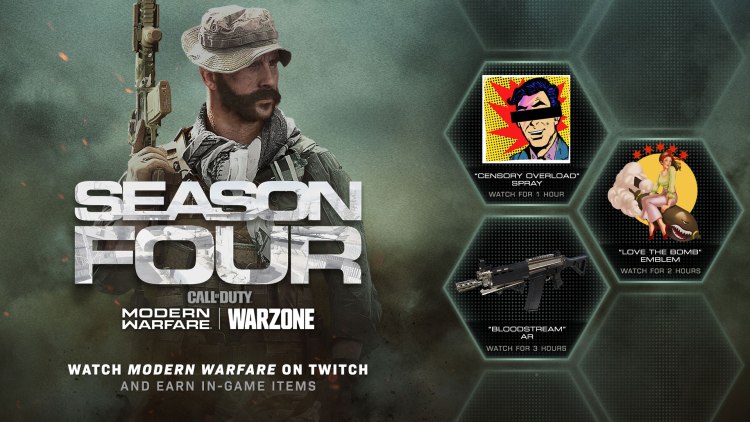 Twitch Drops modern warfare warzone season 4