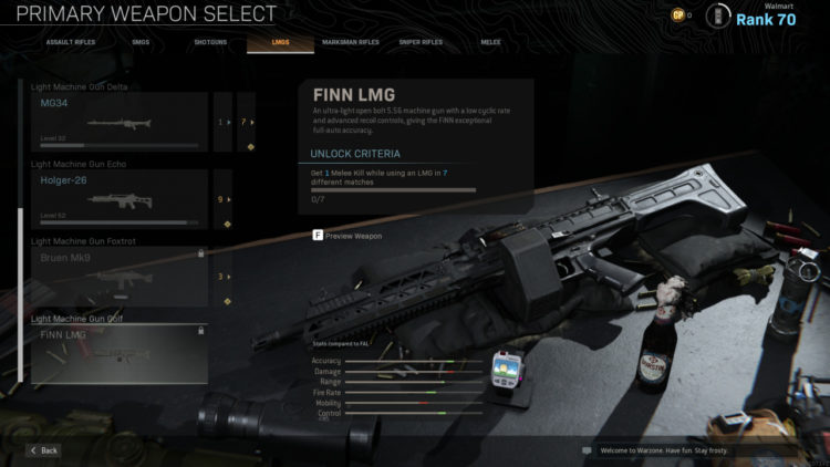 Warzone Guide The Best Finn Lmg Attachments Games Predator - mg 34 roblox