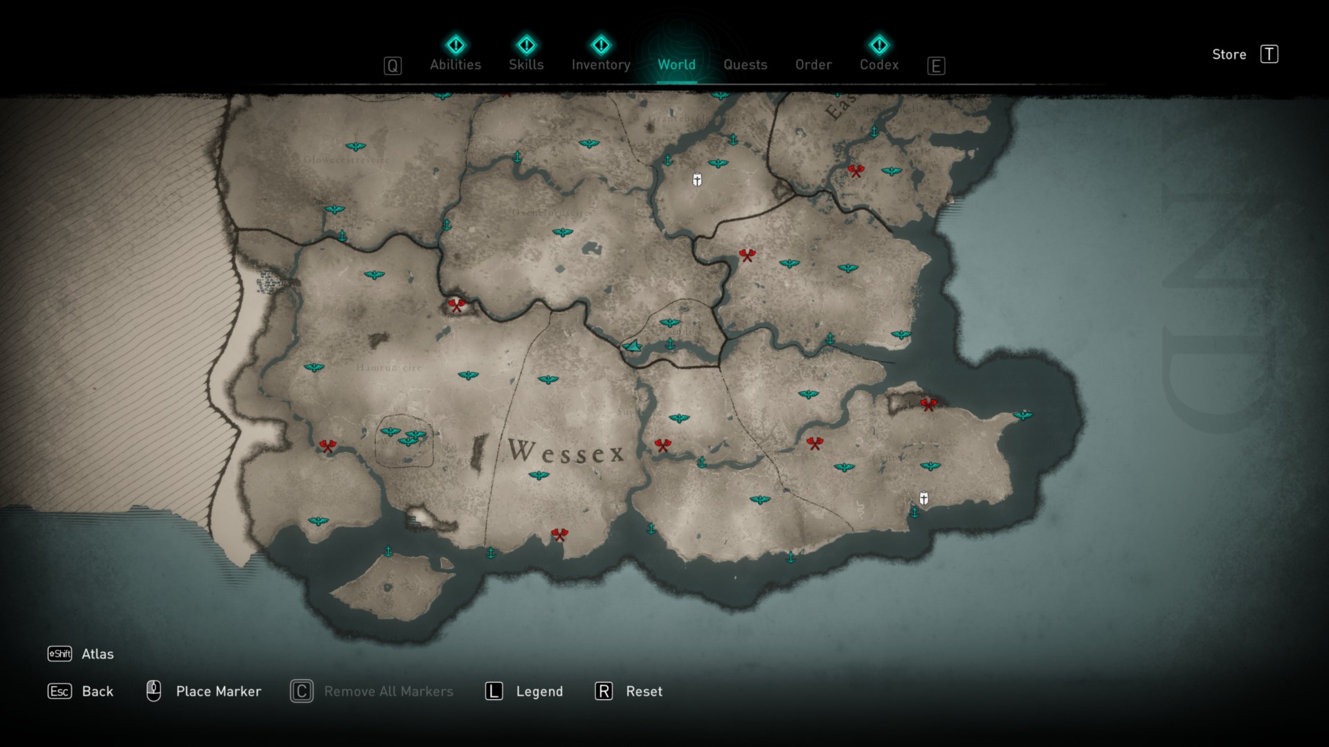 All Assassin's Creed Valhalla East Anglia Abilities locations map - Polygon