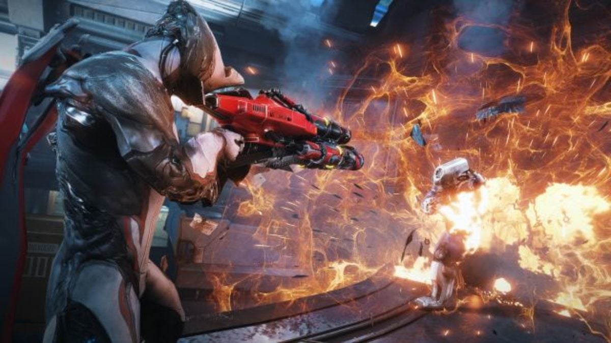 Warframe S Arrival On Epic Store Comes With The Warframe Unreal Tournament Weapon Bundle