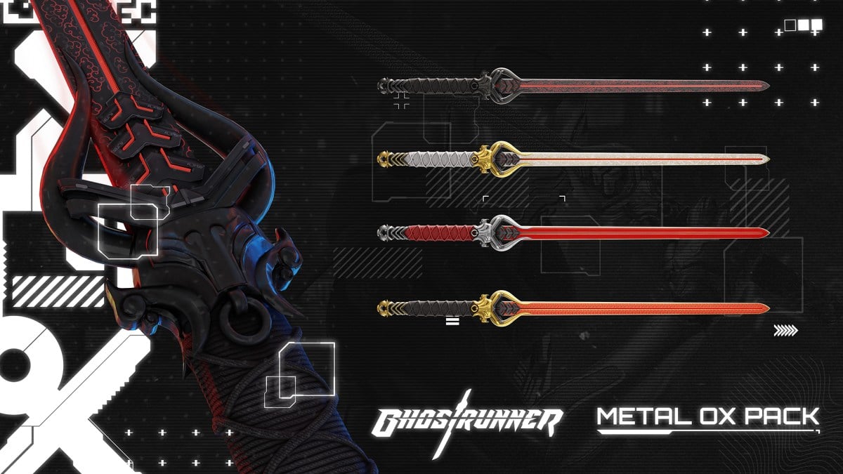 Ghost Runner Paid Dlc New Modes Metal Ox Cosmetics Katanas