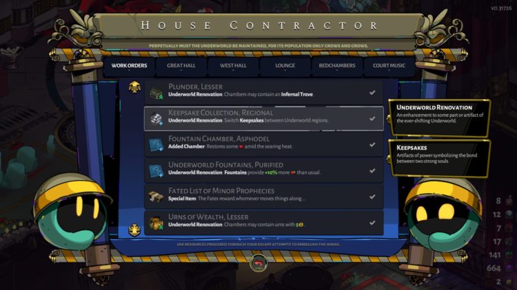 House of Hades upgrades House Contractor guide 5