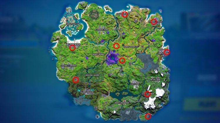 Fortnite All Upgrade Benchees Where To Find Weapon Upgrade Bench Locations In Fortnite Season 7 Global Circulate