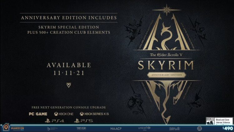 The Elder Scrolls Skyrim Anniversary Edition Noviembre Fecha de lanzamiento Pesca