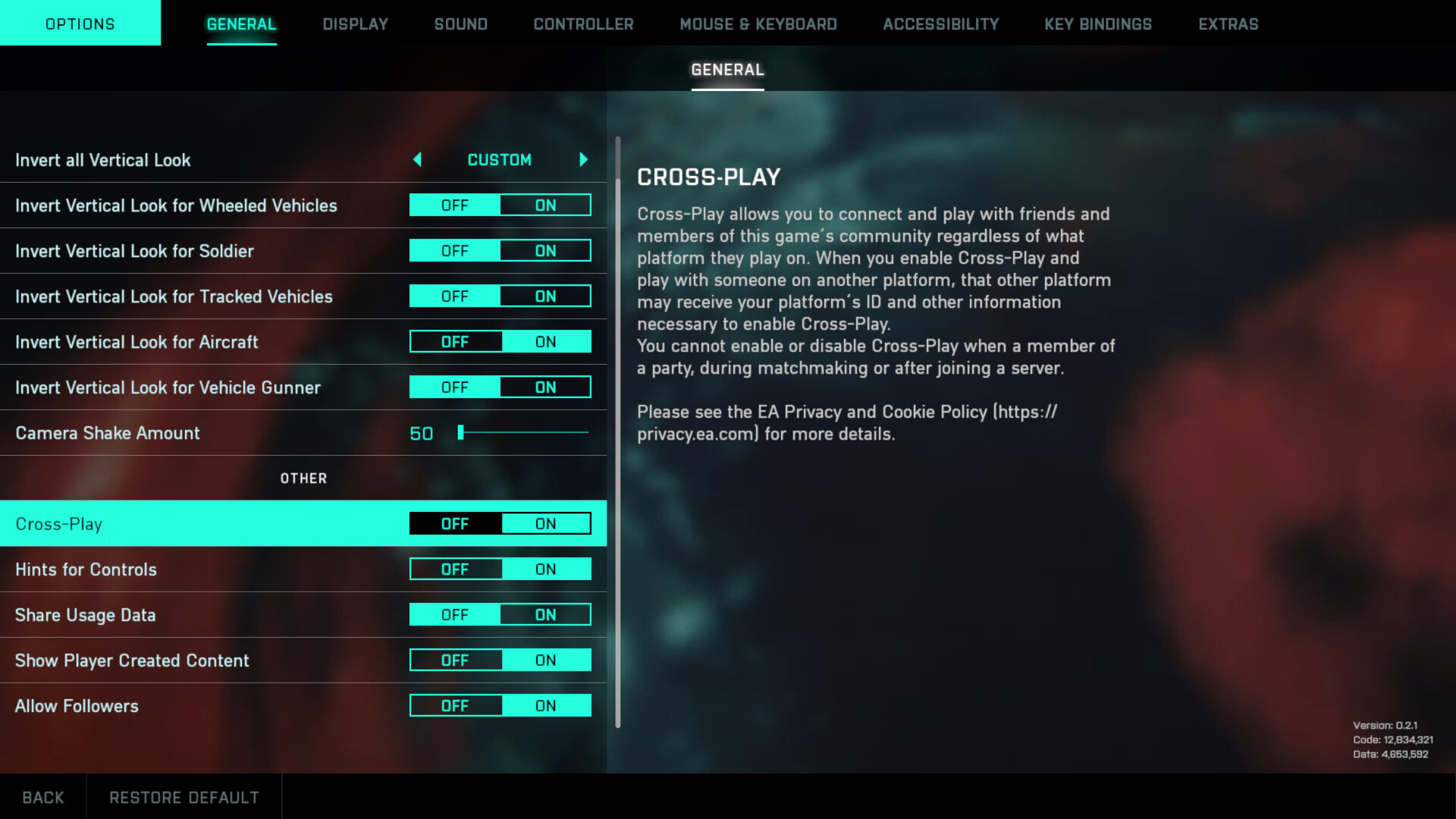 console players can turn off crossplay : r/battlefield2042