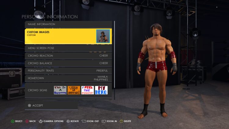 Wwe 2k22 Renderizado personalizado Retrato personalizado Caw Crear una superestrella 2a