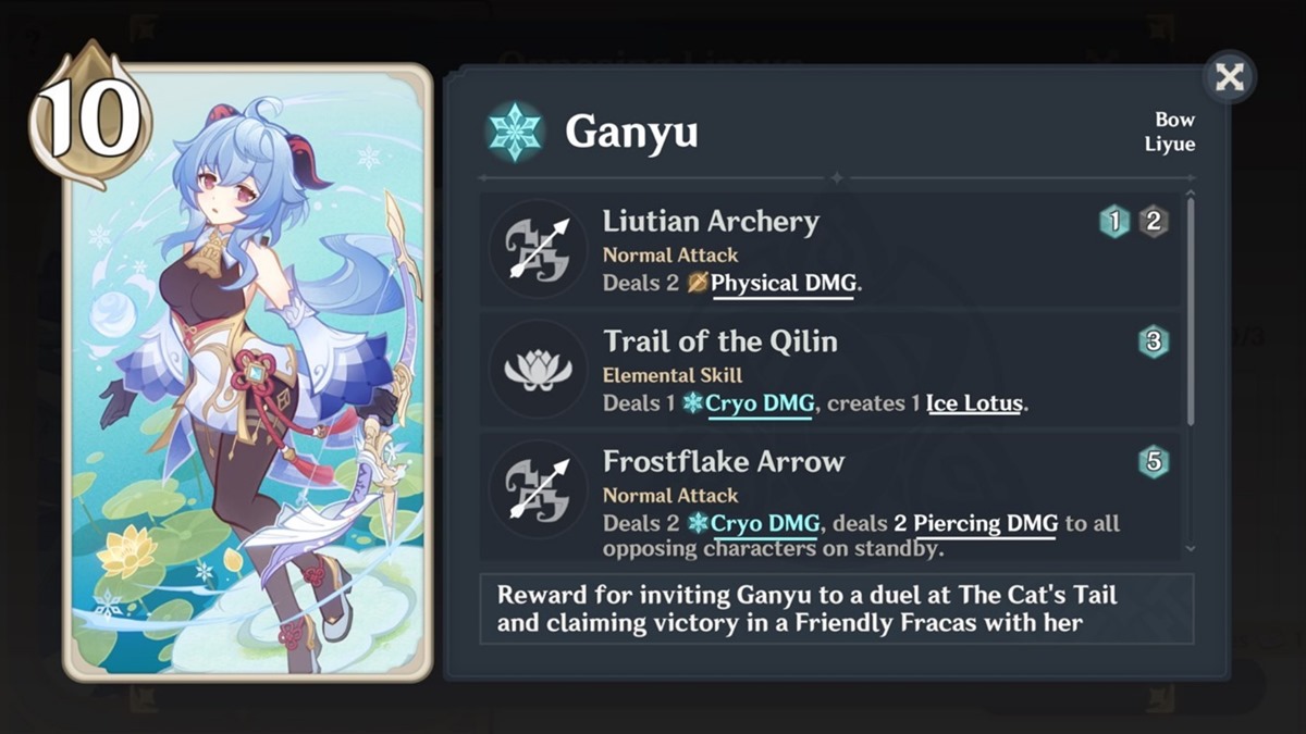 V3.3] “Genius Invokation TCG” Cards Origins, Full Analysis of Character  Skills! Easily Become a Top Card Player (4) Genshin Impact