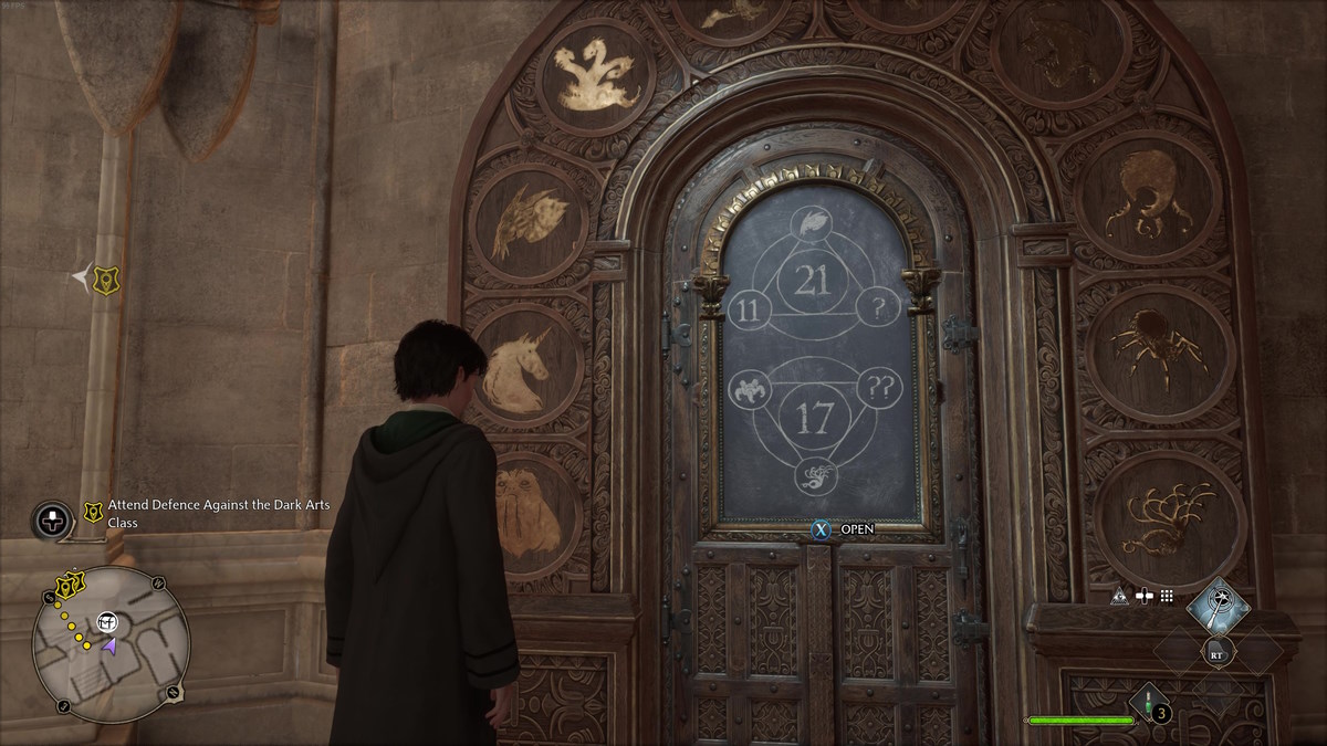 Hogwarts Legacy puzzle doors  How to solve the symbol and number