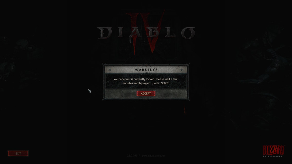 Diablo 4 Your Account Is Currently Locked Error: Code 395002 Fix -  GameRevolution