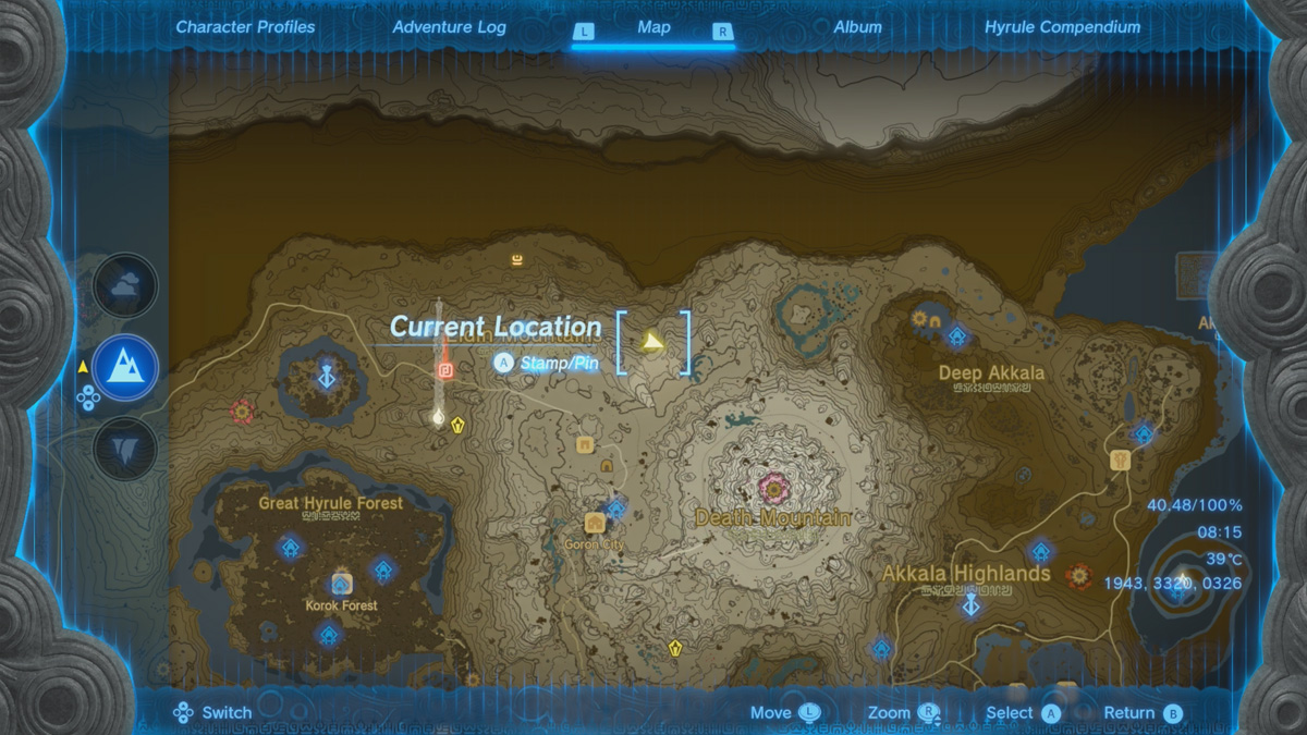 Tears Of The Kingdom TotK Game Acadmey   Cobble Crusher Map Location 2 