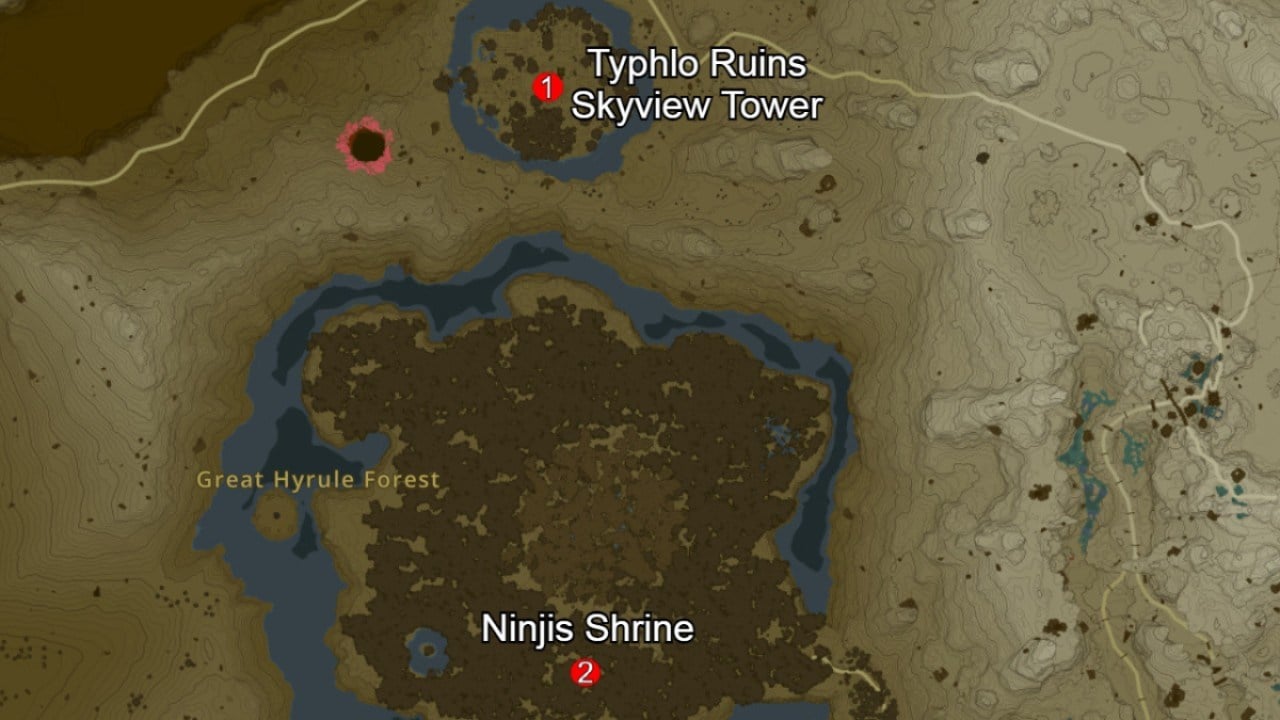 Ninjis Shrine Map Zelda Totk