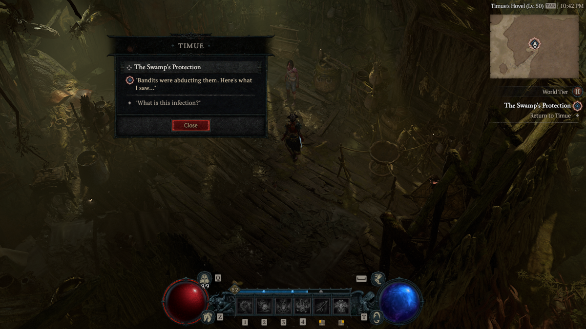 Swamp's Protection quest in Diablo 4