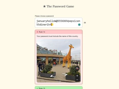 The Password Game Rule 14