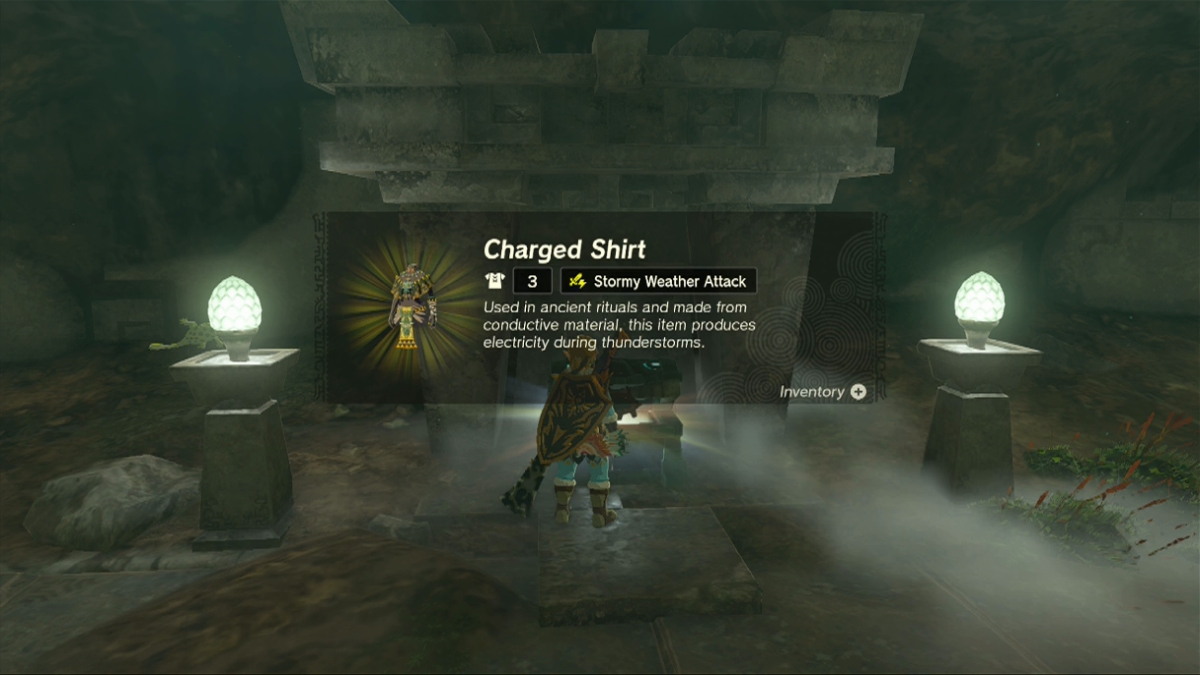 The Place To Search Out Charged Armor Units In Tears Of The Kingdom   Totk Charged Armor Set Shirt 