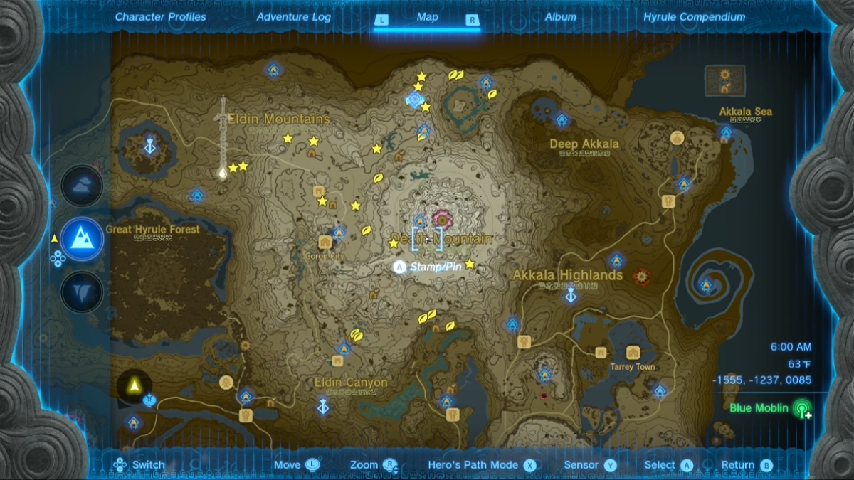 Fire Breath Lizalfos Tails Tears Of The   Totk Fire Breath Lizalfos Tails Locations Map 