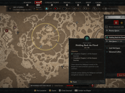 How to complete Holding Back the Flood quest in Diablo 4