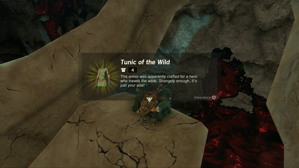 Where To Get The Tunic Of The Wild In Tears Of The Kingdom TotK   Totk Tunic Of The Wild Opening Treasure Chest 