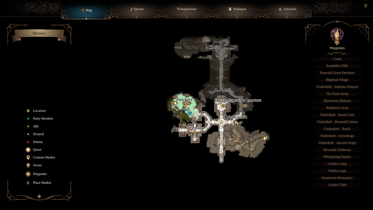 Baldur S Gate 3 Where To Find The Githyanki Egg   Baldurs Gate 3 Creche Yllek Map 