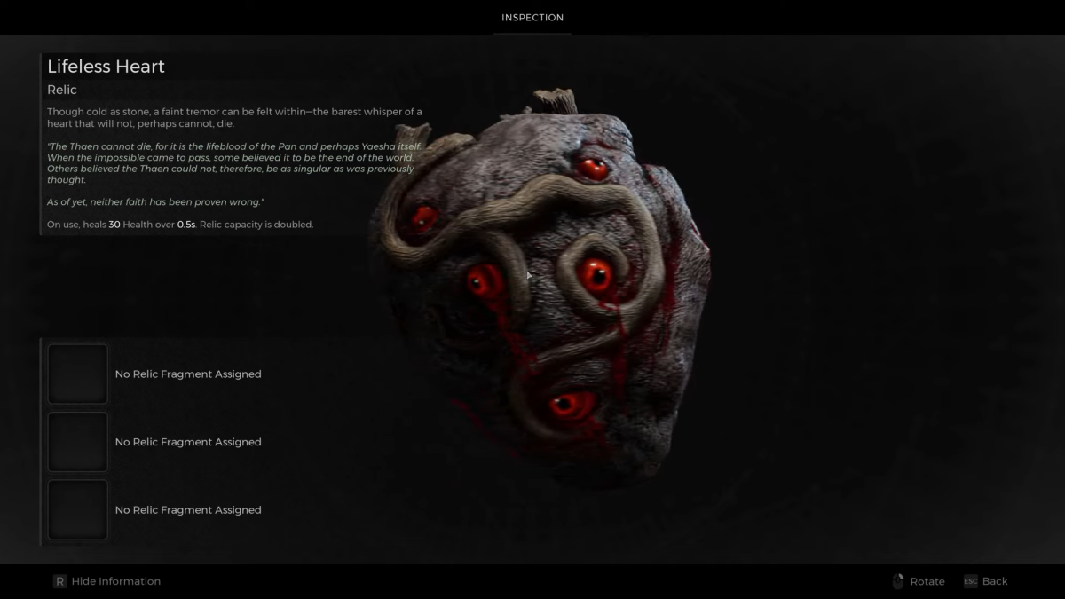 How to get Lifeless Heart relic in Remnant 2