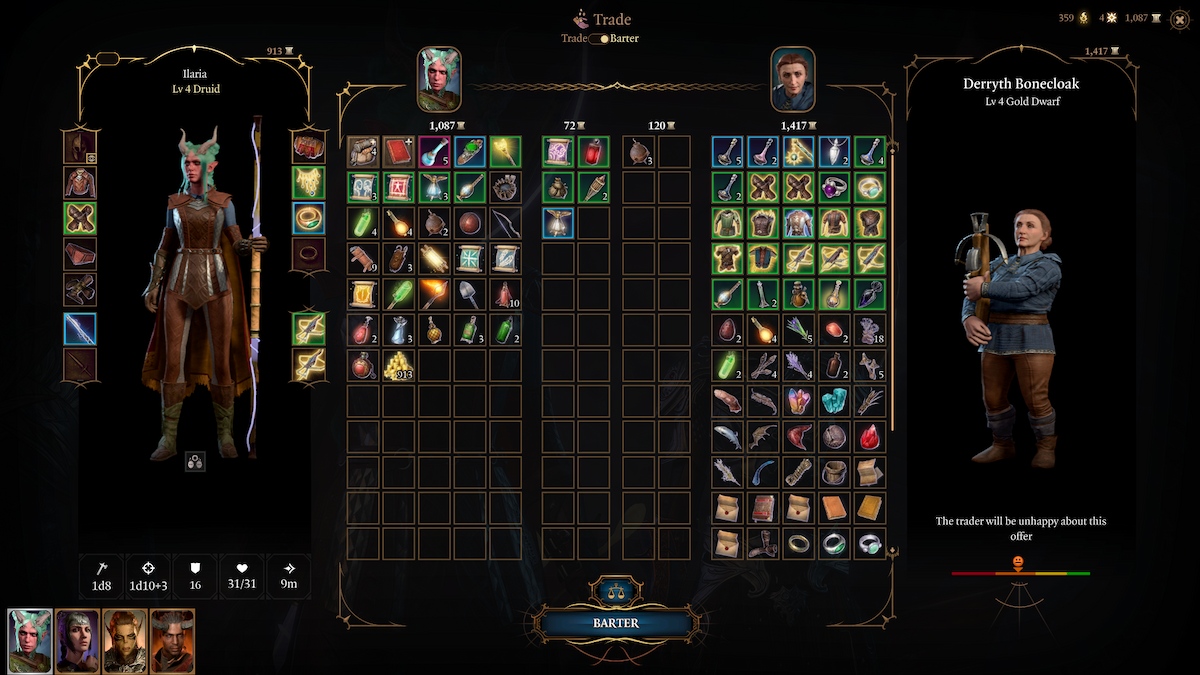 Baldurs Gate 3 Trade Vs Barter Explained Bartering