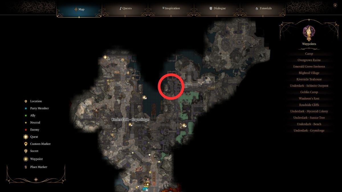 How To Free True Soul Nere In Baldur S Gate 3   Grymforge Map 