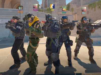 Counter Strike 2 Operators In Lobby With Weapons Ready To Play