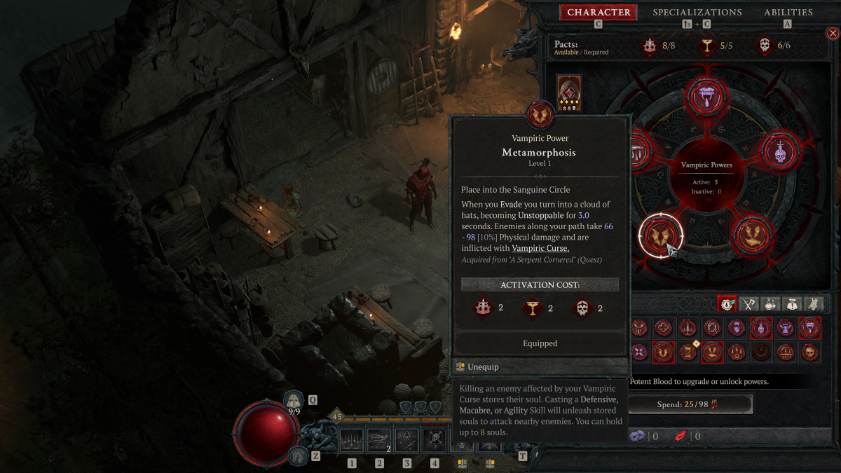 All Vampiric Powers And How To Unlock Them In Diablo 4 Season 2