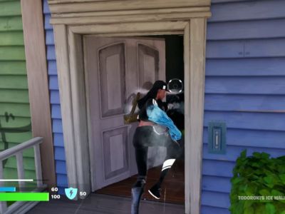 Bursting Through A Door In Fortnite