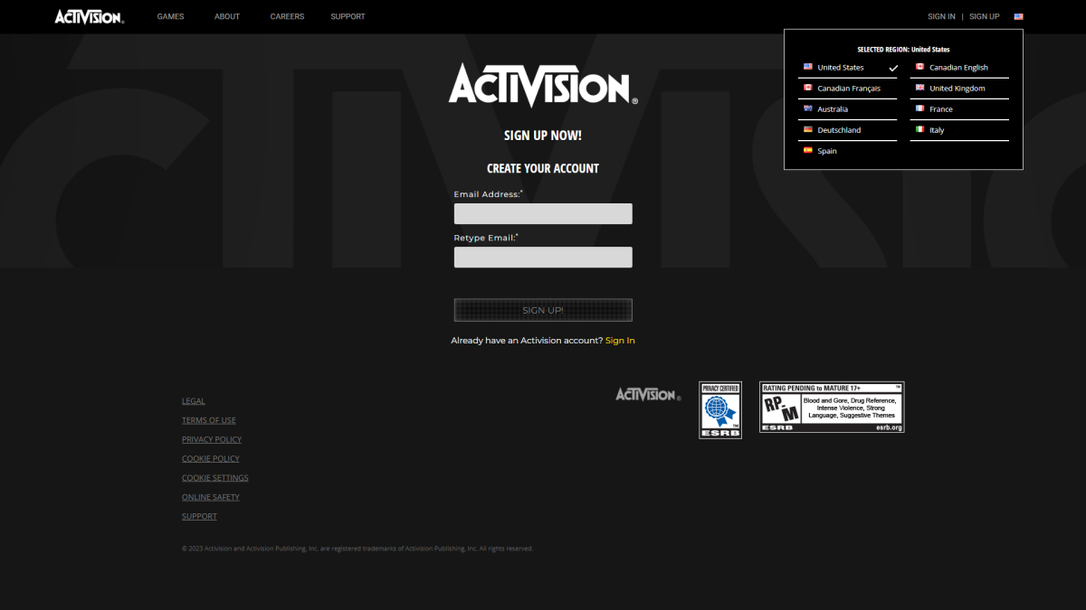 What is a Activision account for modern warfare?