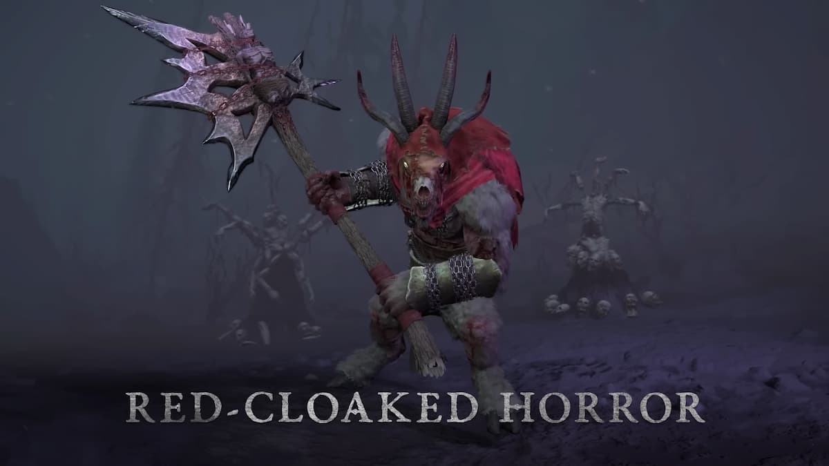 Diablo 4 Red Cloaked Horror