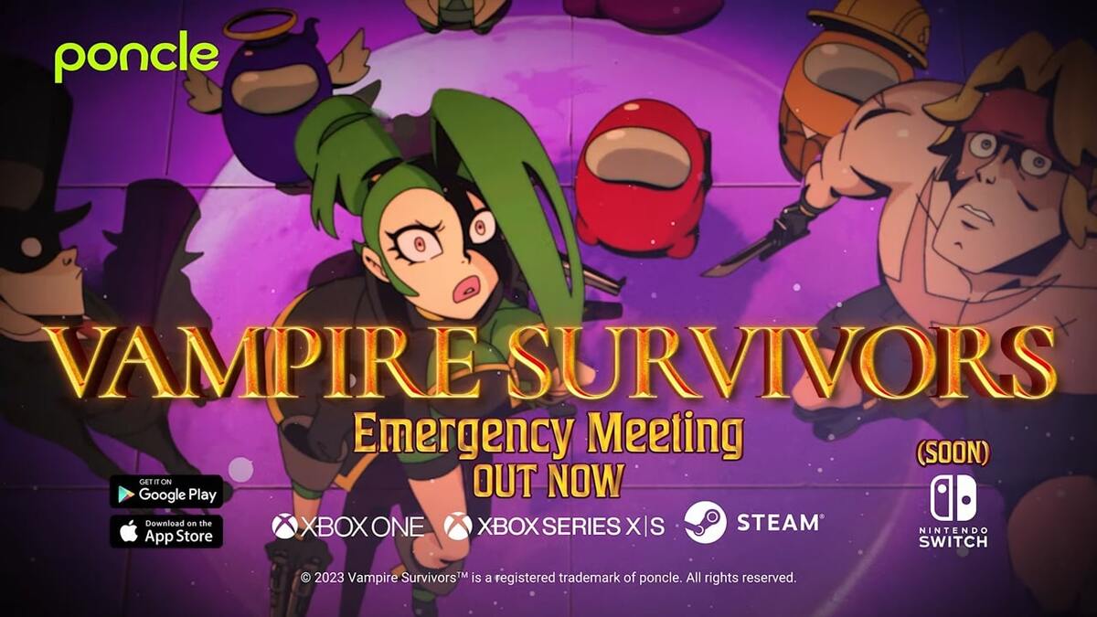 Animation:Vampire Survivors x Among Us - Official Emergency