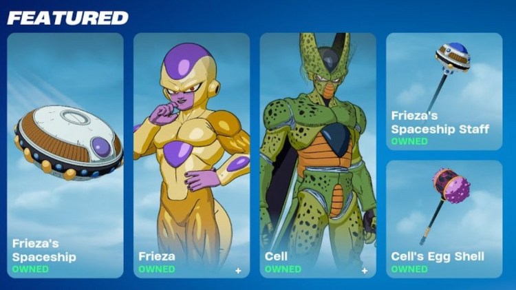 Fortnite Cell and Frieza Skins Release Date Packs Prices Cosmetics