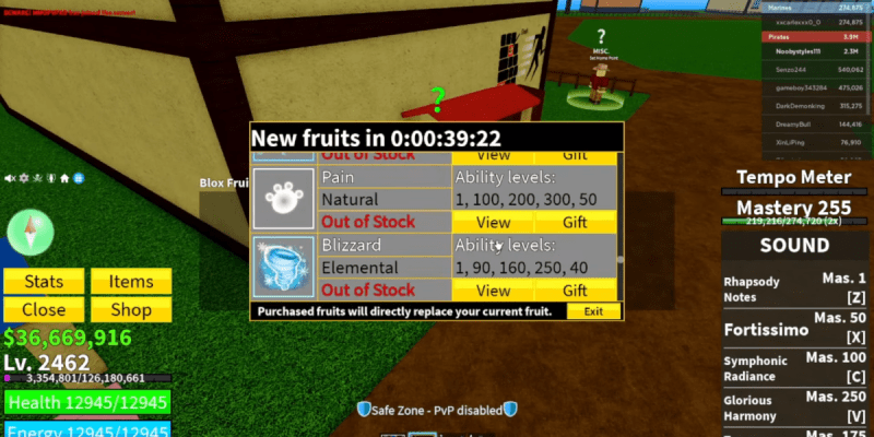 How to get Pain Fruit in Blox Fruits