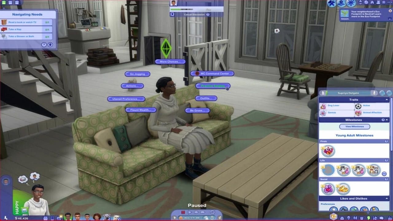Этот мод для Sims 4 делает пользовательский интерфейс похожим на Sims 2, и ностальгия становится настоящей.