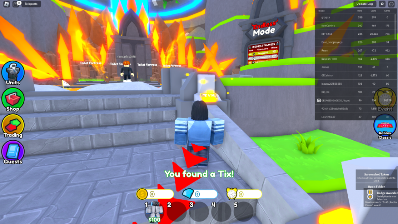 Roblox Toilet Tower Defence Tix (7)