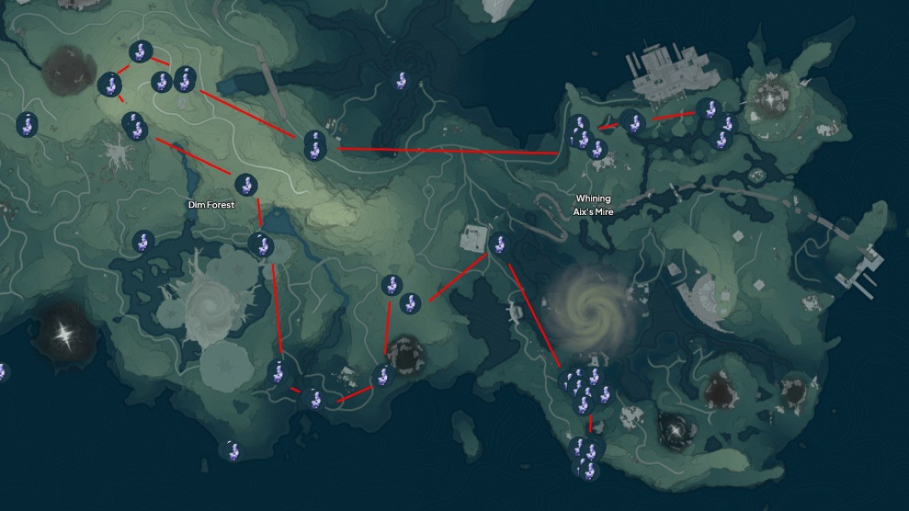 Wuthering Waves Indigoite Farming Route 2