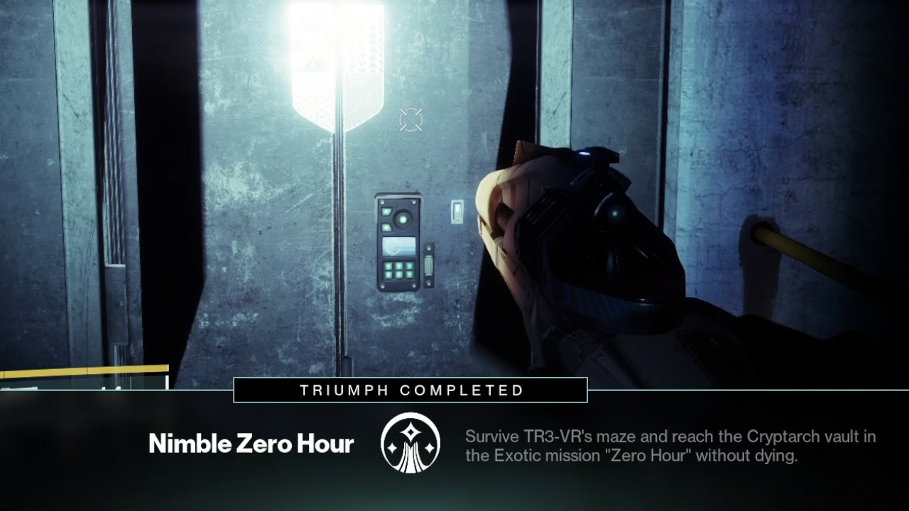 Как сбежать из TR3-VR в Zero Hour Destiny 2