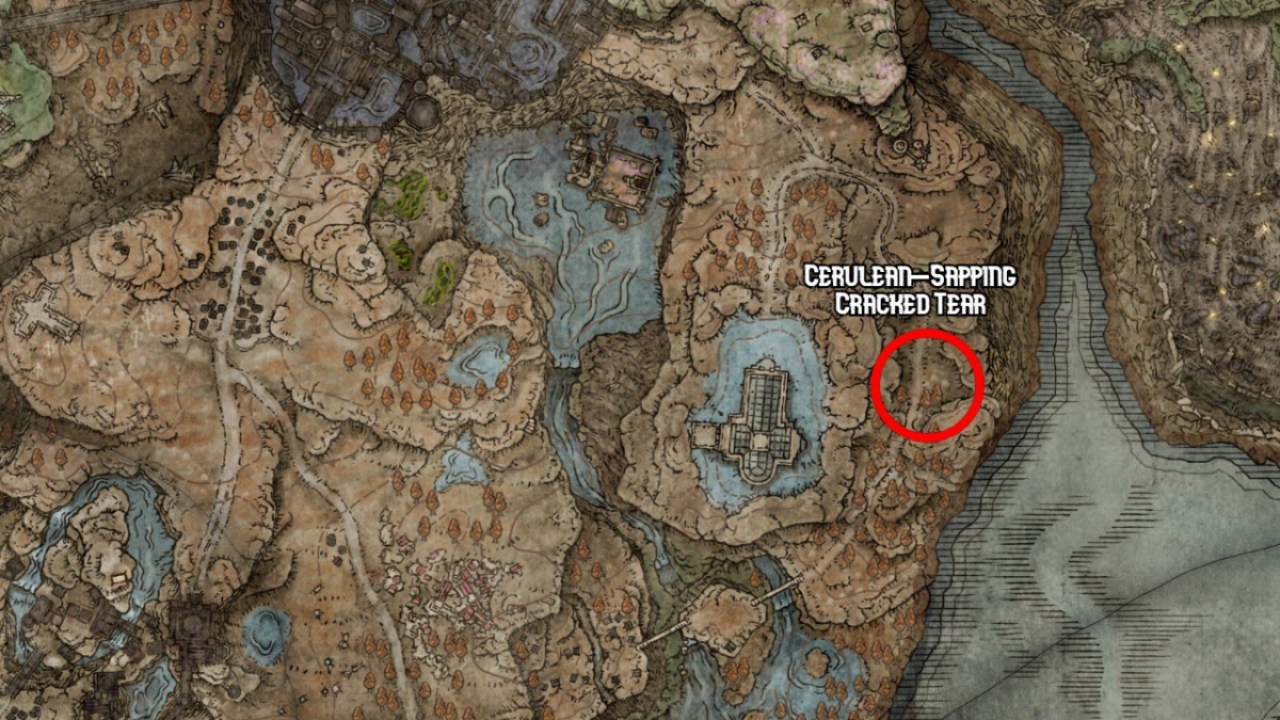 Cerulean Sapping Cracked Tear Location Elden Ring